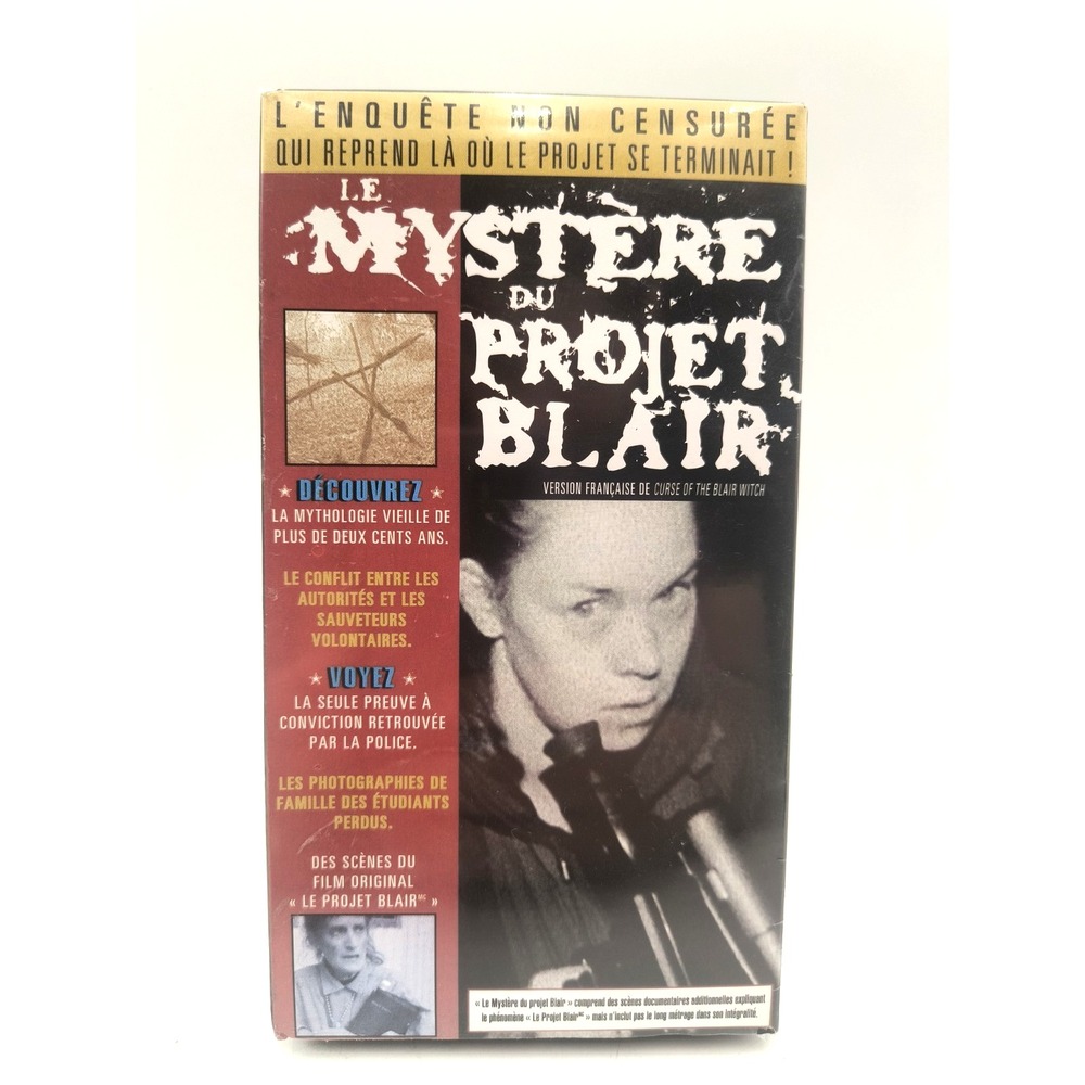 Artisan Le Mystere du Projet Blair VHS French New Curse of the Blair Witch 1999